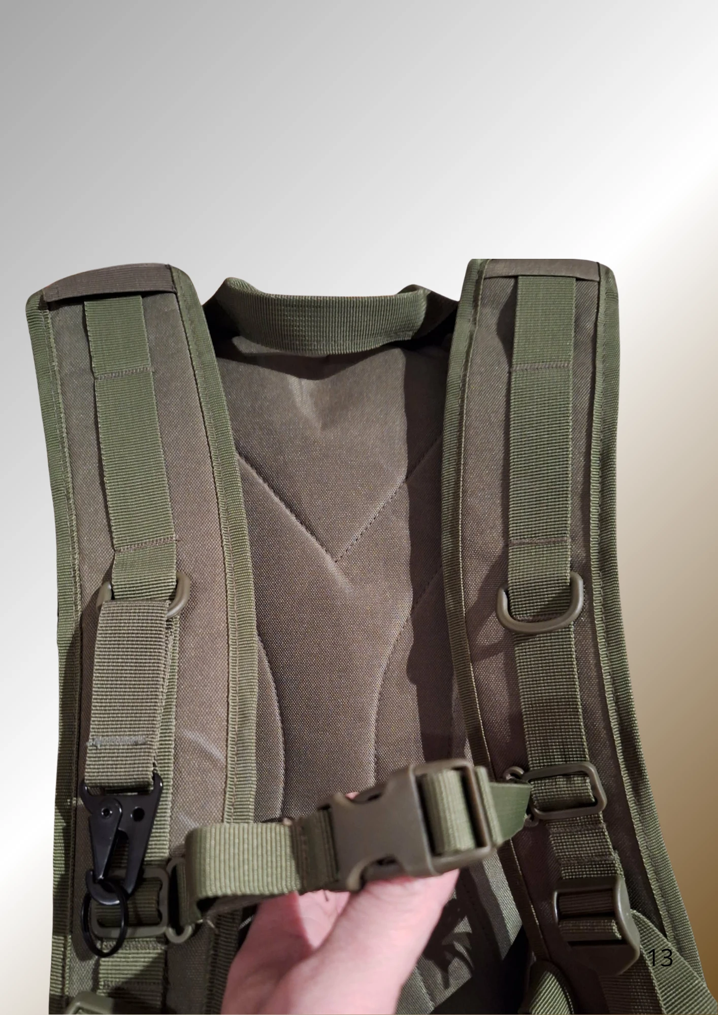 Tactical / hiking backpack – Compatible water pocket – 26/28L – Oxford 800D – photo 13